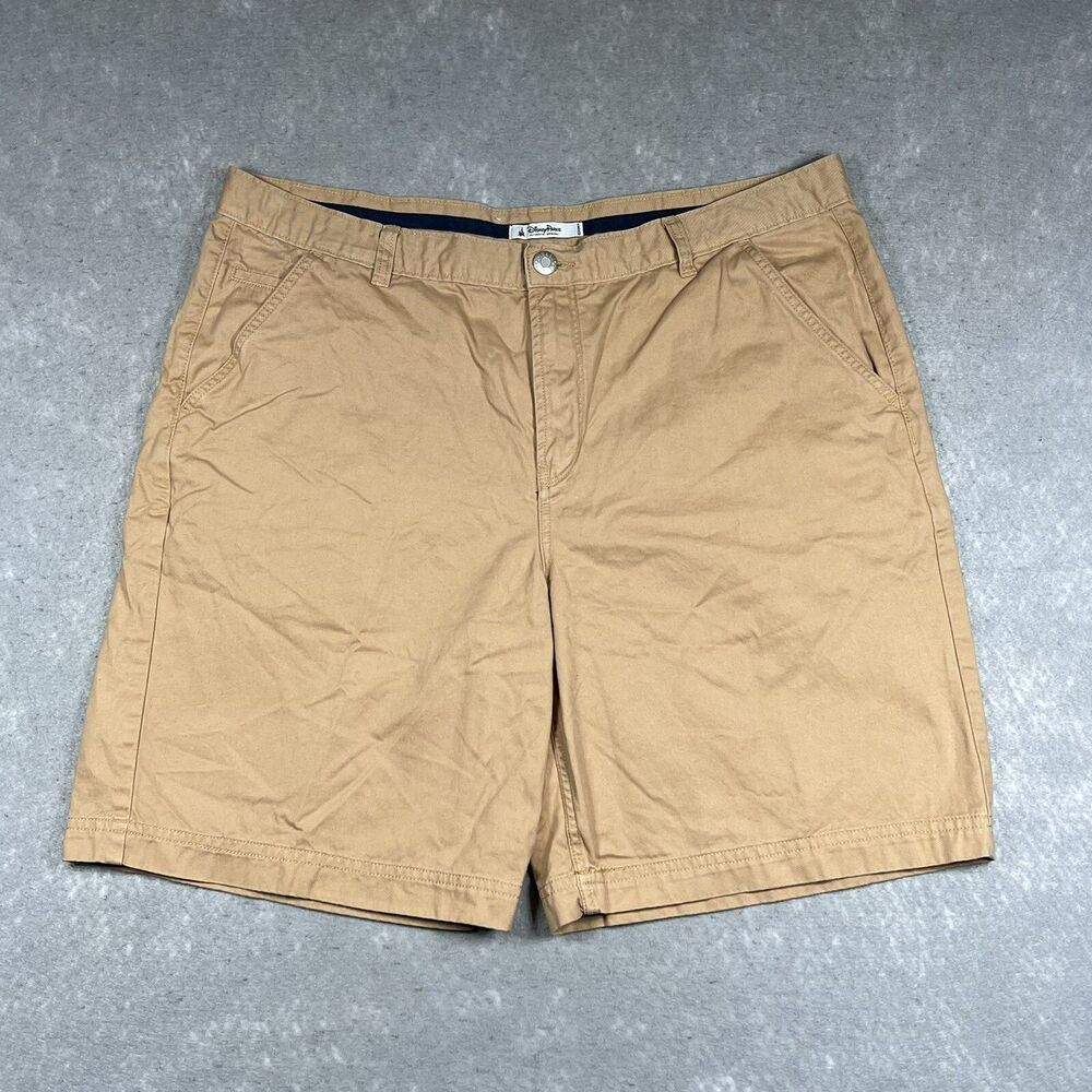 Disney Parks Authentic Original Chino Shorts Men Size 40 Khaki Mickey Mouse 1928